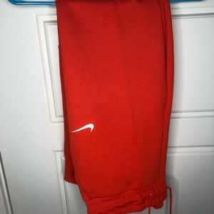 Nike Tech Fleece Pant Women's Medium CW7255 Pockets (Clemson Orange)
